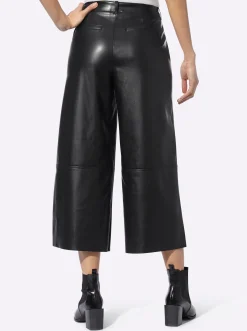 Lederimitathose im Culotte-Style