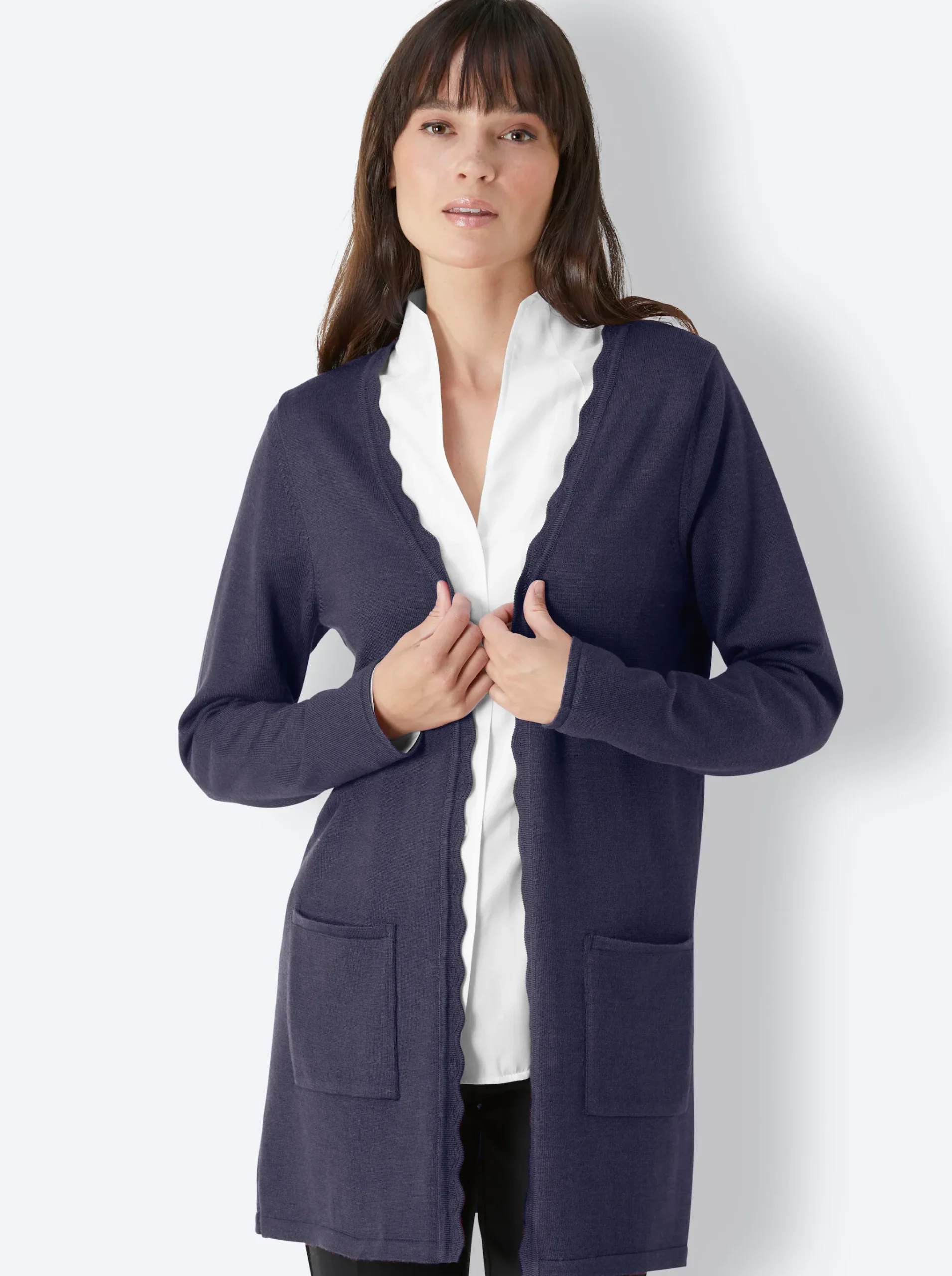 Longstrickjacke