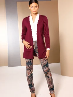 Longstrickjacke