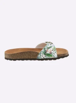Pantolette aus Leder-Imitat