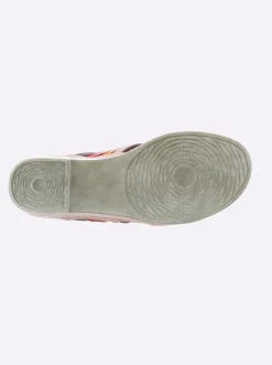 Pantolette mit geflochtenem Blatt