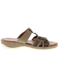 Pantolette mit sommerlicher Perforation