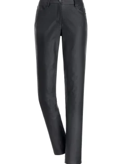 5-Pocket-Hose in Leder-Optik
