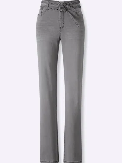 5-Pocket-Hose inklusive Denim-Gürtel
