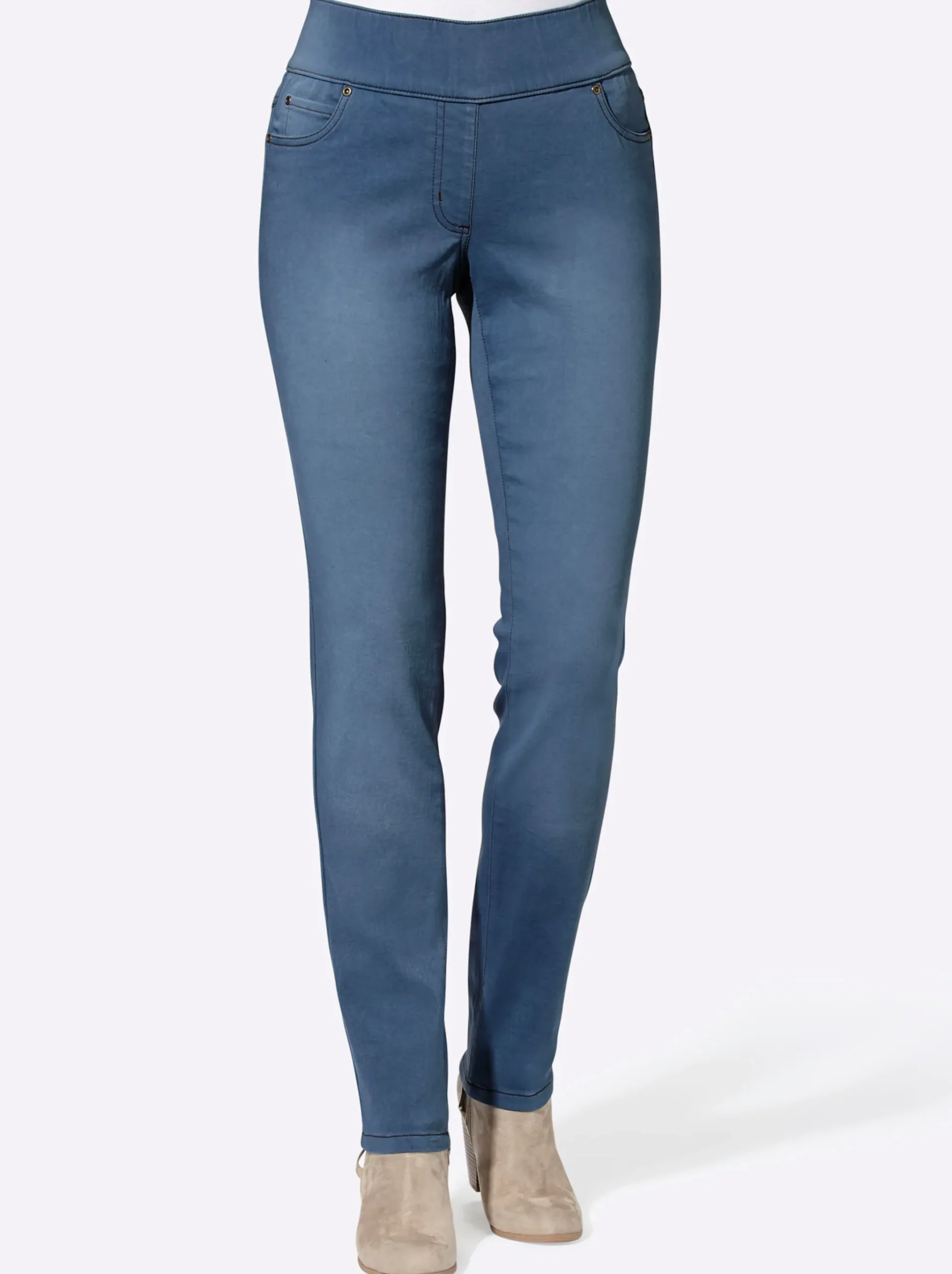 5-Pocket-Jeans in Schlupfform
