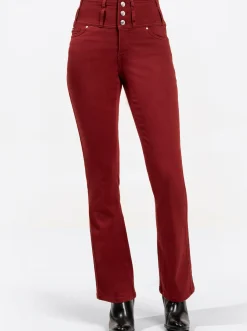 5-Pocket-Jeans mit dezent ausgestelltem Bein