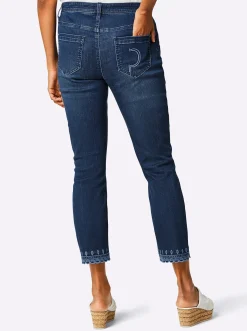 5-Pocket-Jeans mit Lochstickerei