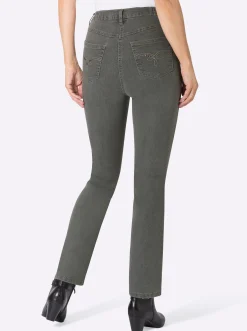 5-Pocket-Jeans mit Stickerei-Motiv