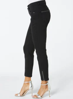 5-Pocket-Jeans mit Strass-Applikation