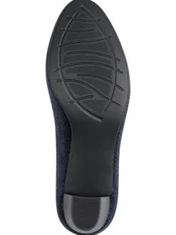 Pumps mit Reptil-Prägung
