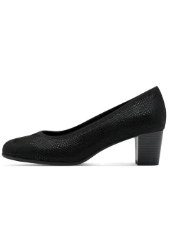 Pumps mit Reptil-Prägung