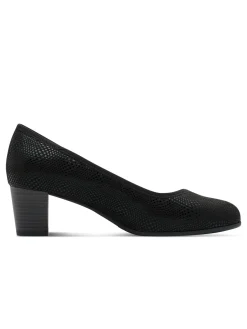 Pumps mit Reptil-Prägung