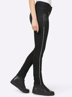 Push-up-Jeans in Crinkle-Optik