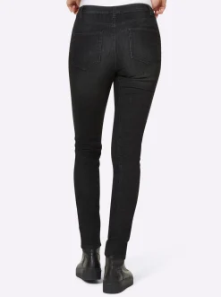 Push-up-Jeans in Crinkle-Optik