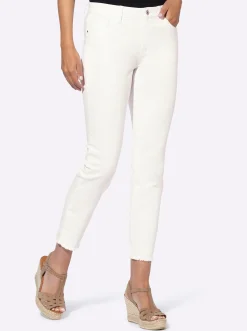 Push-up-Jeans mit Stickerei