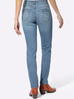 Push-up-Jeans mit Zierband