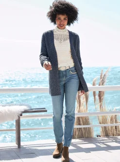 Push-up-Jeans mit Zierband