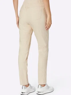Röhrenhose mit Crinkle-Effekt
