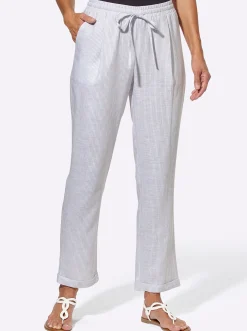 Schlupfhose mit Bundfalten