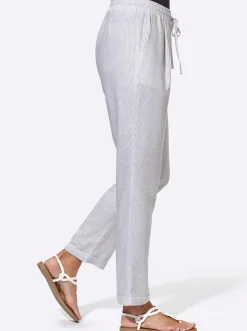 Schlupfhose mit Bundfalten