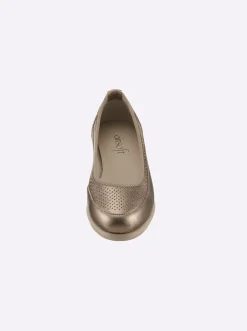 Slipper in Metallicfarben