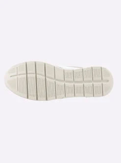 Sneaker im Mix aus Glatt- und Veloursleder