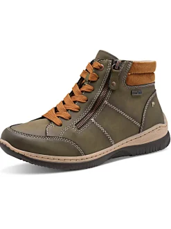 Stiefelette mit Ziernähten