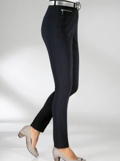 Stretch-Hose mit Zier-Taschen vorne