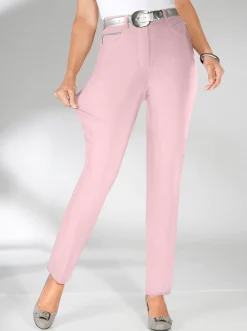 Stretch-Hose mit Zier-Taschen vorne