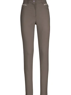 Stretch-Hose mit Zier-Taschen vorne