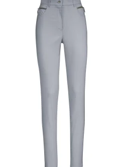 Stretch-Hose mit Zier-Taschen vorne