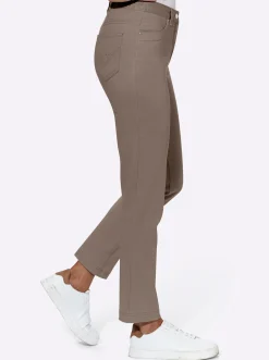 Stretch-Jeans mit Glitzersteinchen hinten