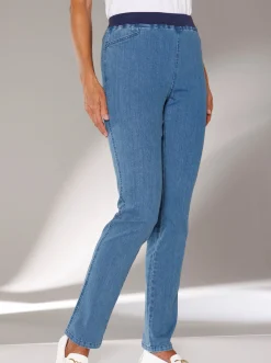 Stretch-Jeans mit Rundum-Dehnbund