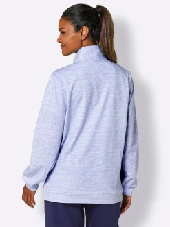 Sweatjacke mit Mesh-Einsätzen