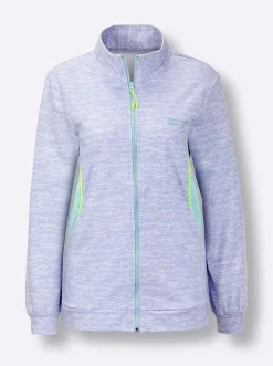 Sweatjacke mit Mesh-Einsätzen