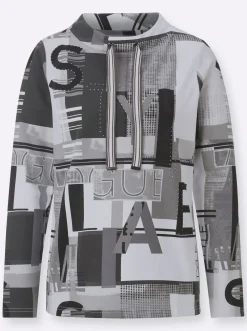 Sweatshirt mit Buchstaben-Print