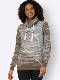 Sweatshirt mit elastischen Bündchen