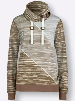 Sweatshirt mit elastischen Bündchen