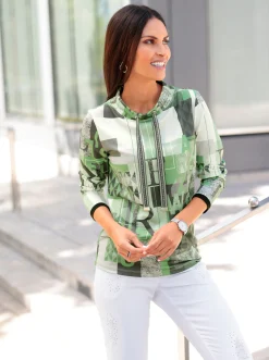 Sweatshirt mit halsfernem Kragen
