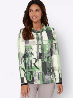 Sweatshirt mit halsfernem Kragen
