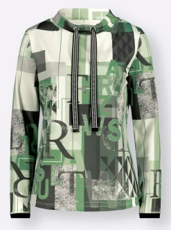 Sweatshirt mit halsfernem Kragen