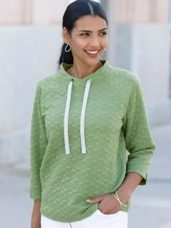 Sweatshirt mit Jacquard-Struktur
