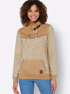 Sweatshirt mit Kontrast-Details