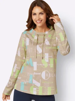 Sweatshirt mit Lettering-Print