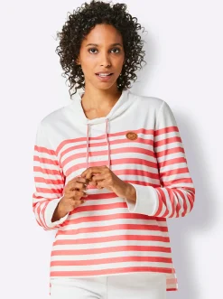 Sweatshirt mit verlängertem Rückenteil
