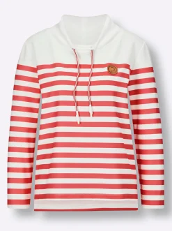 Sweatshirt mit verlängertem Rückenteil