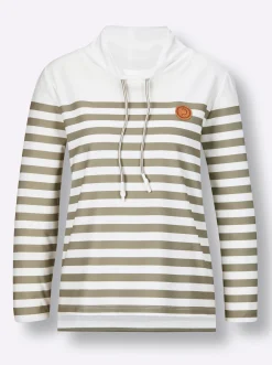 Sweatshirt mit verlängertem Rückenteil