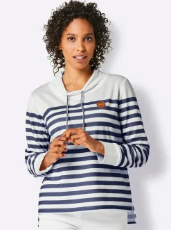 Sweatshirt mit verlängertem Rückenteil