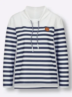 Sweatshirt mit verlängertem Rückenteil