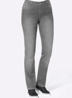 Thermojeans mit kariertem Futter
